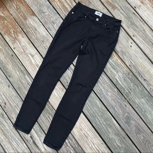 PAIGE Denim Black Skinny Jeans size 27